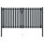 Poartă de gard dublă, antracit, 306 x 150 cm, oțel GartenMobel Dekor