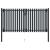 Poartă de gard dublă, antracit, 306 x 220 cm, oțel GartenMobel Dekor
