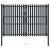 Poartă de gard dublă, antracit, 306 x 200 cm, oțel GartenMobel Dekor