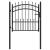 Poartă de gard cu țepușe, negru, 100x100 cm, oțel GartenMobel Dekor