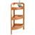 Etajera colt 5Five Bambou cu 3 rafturi, din lemn de bambus, 23x23x61 cm, bej natur Household NewTrend