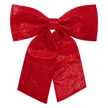 Fundita decorativa mare cu paiete pentru bradul de Craciun, 39x47 cm, rosu Household NewTrend