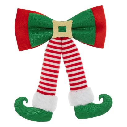 Fundita decorativa elfi pentru bradul de Craciun, 24x32 cm, verde si rosu Household NewTrend