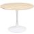 Masa rotunda Atmosphera Elias, 102x74 cm, MDF si metal, bej si alb Household NewTrend