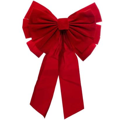 Fundita decorativa pentru bradul de Craciun, 40x60 cm, din catifea, rosie Household NewTrend