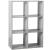 Etajera 5Five Mix n&apos;Modul cu 6 compartimente, PAL, 68x32x101 cm, gri Household NewTrend