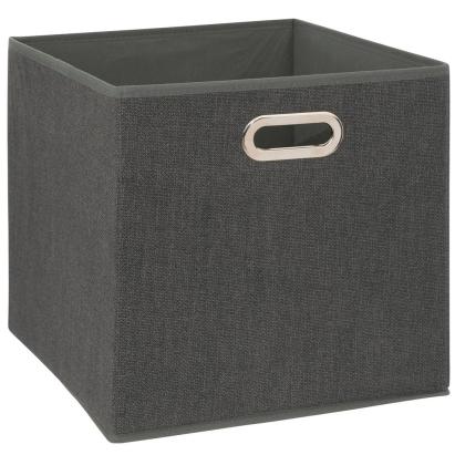 Cutie depozitare 5Five, polipropilena, pliabila, 31x31x31 cm, gri inchis Household NewTrend