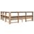 Pat cu bibliotecă fără saltea, 180x200 cm, lemn masiv de pin GartenMobel Dekor