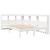 Cadru de pat fără saltea, alb, 120x200 cm, lemn masiv pin GartenMobel Dekor
