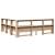 Pat cu bibliotecă fără saltea, 180x200 cm, lemn masiv de pin GartenMobel Dekor