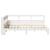 Pat cu bibliotecă fără saltea, alb, 120x190 cm, lemn masiv pin GartenMobel Dekor