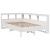 Cadru de pat fără saltea, alb, 120x200 cm, lemn masiv pin GartenMobel Dekor