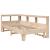 Pat cu bibliotecă fără saltea, 75x190 cm, lemn masiv de pin GartenMobel Dekor