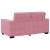Set de canapele cu perne, 3 piese, roz, catifea GartenMobel Dekor