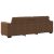 Set de canapea 3 pcs Marron 221 x 78 x 80 cm Piele artificiala GartenMobel Dekor