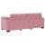 Set de canapele cu perne, 3 piese, roz, catifea GartenMobel Dekor
