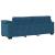 Set de canapele cu perne, 3 piese, albastru, catifea GartenMobel Dekor