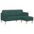Set de canapea 2 pcs Verde închis 173 x 131 x 67 cm țesătură GartenMobel Dekor