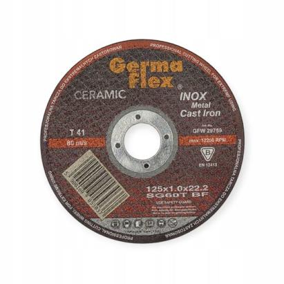 Disc debitat inox, ceramic, 125x1 mm, Germa Flex GartenVIP DiyLine