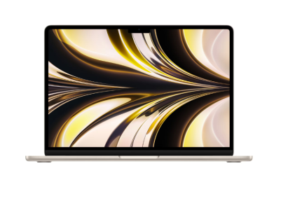 MacBook Air 13.6" Retina/Apple M2 (CPU 8-core, GPU 8-core, Neural Engine 16-core)/16GB/256GB - Starlight - INT KB (2024) NewTechnology Media