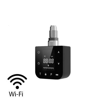 Leziter Cartuș de încălzire Wifi pentru radiator de prosoape cu regulator digital de temperatură 400W negru Mobalis Homvera