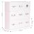 Homelux Dulap roz pentru depozitarea jucăriilor 110x37x110 cm Mobalis Homvera