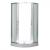 Leziter Cabină de duș curbată Spirit Matt 90x90 cm cu cădiță de duș Mobalis Homvera