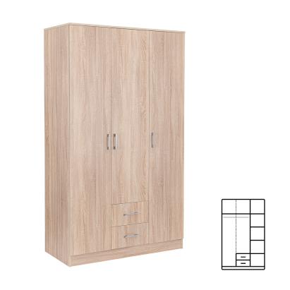 Leziter Dulap Miami 120x205 cm stejar sonoma-stejar sonoma Mobalis Homvera