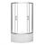 Leziter Cabină de duș curbată Spirit Deep 90x90 cm cu cădiță de duș Mobalis Homvera
