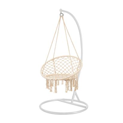 Leziter Scaun suspendat Cardenas cu suport bej-alb Mobalis Homvera