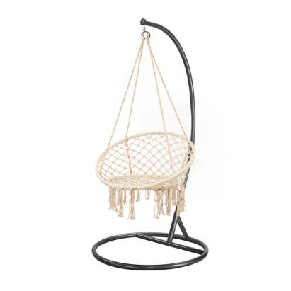 Leziter Scaun suspendat Cardenas cu suport bej-negru Mobalis Homvera