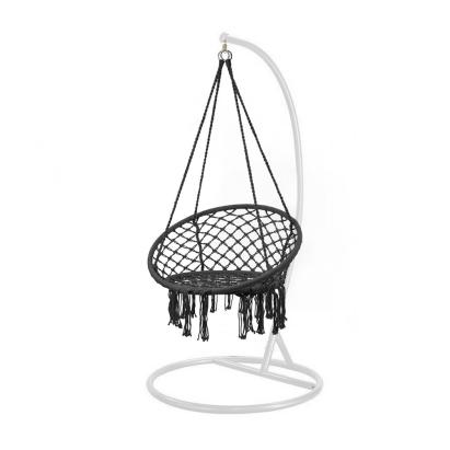 Leziter Scaun suspendat Cardenas cu suport alb-negru Mobalis Homvera