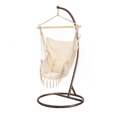 Leziter Scaun suspendat Puerto cu suport bej-maro Mobalis Homvera