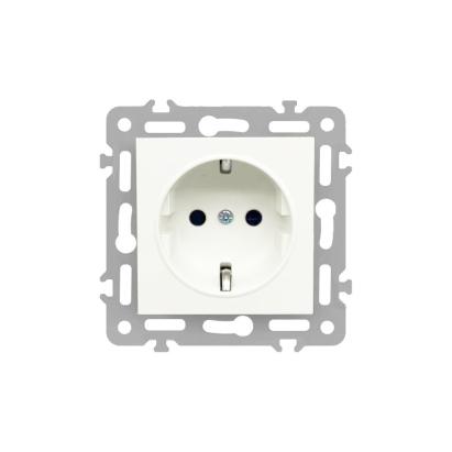 Leziter Priză cu împământare Nova 16A 250V albă Mobalis Homvera