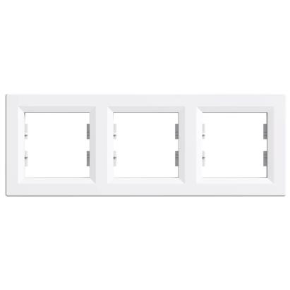Leziter Nova ramă triplă orizontală albă Mobalis Homvera