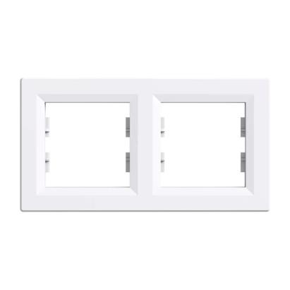 Leziter Nova ramă dublă orizontală albă Mobalis Homvera