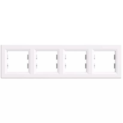 Leziter Nova cadru cvadruplu orizontal alb Mobalis Homvera