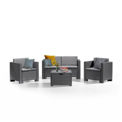 Leziter Set de mobilier de grădină City cu 4 locuri Mobalis Homvera