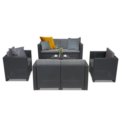 Leziter Set de mobilier de grădină City Big cu 6 locuri Mobalis Homvera