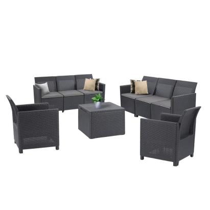 Curver Set de mobilier de grădină Claire cu 8 locuri Mobalis Homvera