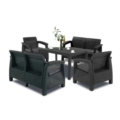 Curver Set de mobilier de grădină Corfu Fiesta III cu masă melodică Mobalis Homvera
