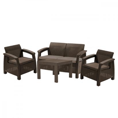 Curver Set de mobilier de grădină Corfu Light cu masă Chicago Mobalis Homvera