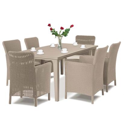 Curver Set de mobilier de grădină Futon 6 în 1 Mobalis Homvera