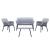 Leziter Set de mobilier de grădină Tampa cu 4 locuri Mobalis Homvera