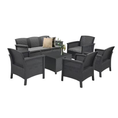 Leziter Set de mobilier de grădină Venus II Large cu 7 locuri Mobalis Homvera