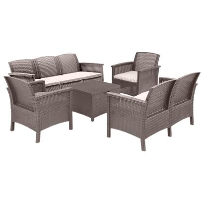 Leziter Set de mobilier de grădină Venus Large cu 7 locuri Mobalis Homvera