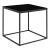 House Nordic Masă de cafea Vita neagră, cu cadru negru, 45x45x45 cm Mobalis Homvera