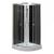 Leziter Cabină de duș Marco Black II 90x90 cm cu cădiță de duș Mobalis Homvera