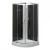 Leziter Cabină de duș Marco Black II 90x90 cm cu cădiță de duș Mobalis Homvera