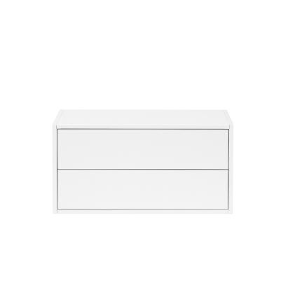 Leziter Dulap suspendat Boxie cu 2 sertare 40x80x37 cm alb Mobalis Homvera